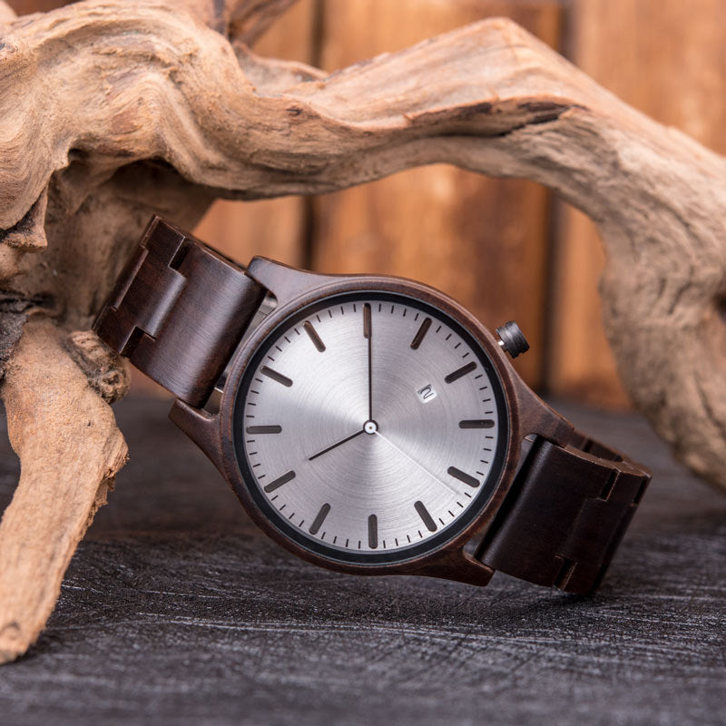 Arthur Montre Quartz En Bois | Élégante Montre Homme