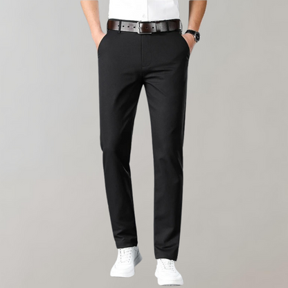 Pantalon chino homme – Coupe slim – Coton doux – Taille basse – Style business casual