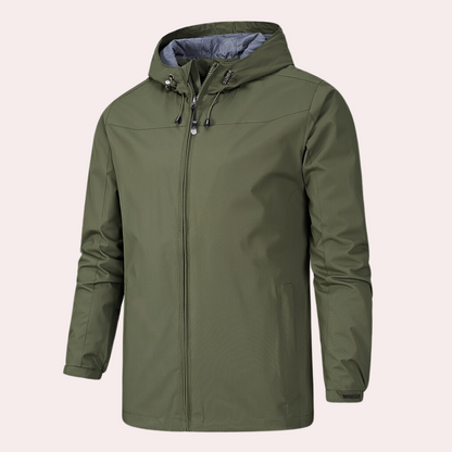 Veste coupe-vent homme – Coupe droite – Légère et déperlante – Capuche ajustable
