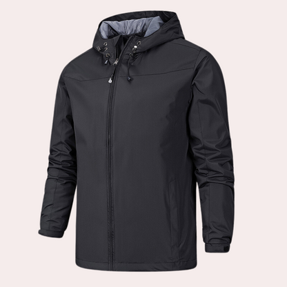Veste coupe-vent homme – Coupe droite – Légère et déperlante – Capuche ajustable