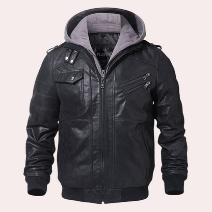 Veste à capuche homme – Coupe structurée – Doublure matelassée – Poches zippées