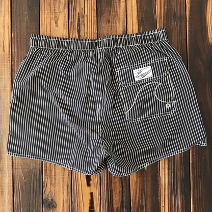Short de bain homme – Coupe décontractée – Séchage rapide – Tissu respirant – Taille élastique avec cordon