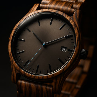 Arthur Montre Quartz En Bois | Élégante Montre Homme