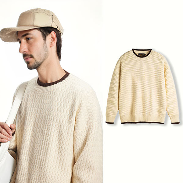 Thomas Pull Brodé | Confortable Pull