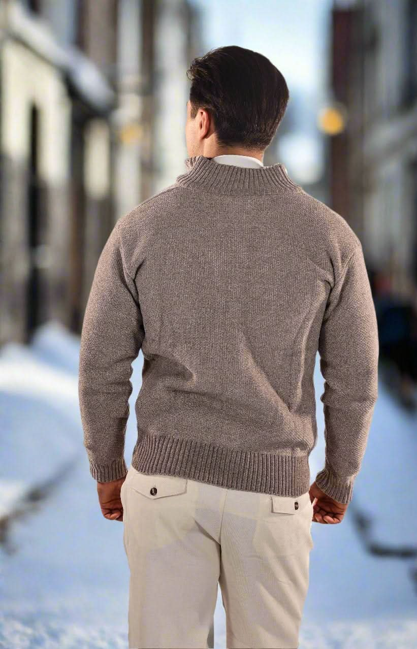 Veste Zippée en Tricot Élégante, Confortable et Polyvalente pour Hommes