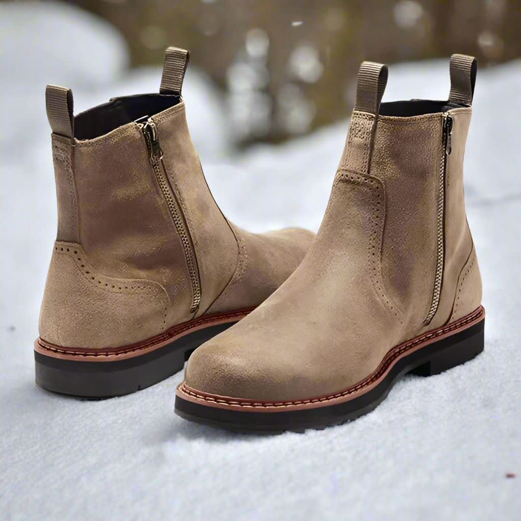 Bottes d'hiver pour hommes élégantes, isolées et robustes