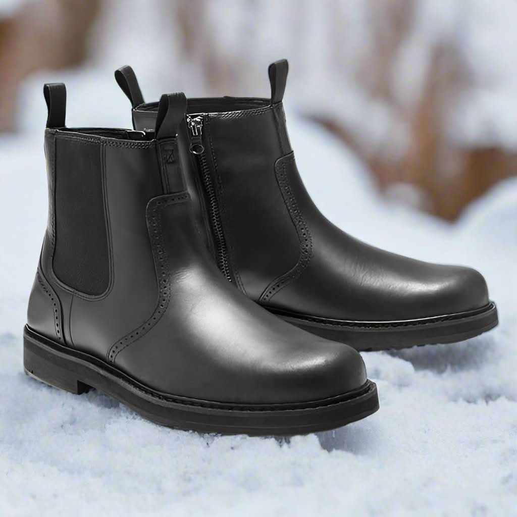 Bottes d'hiver pour hommes élégantes, isolées et robustes