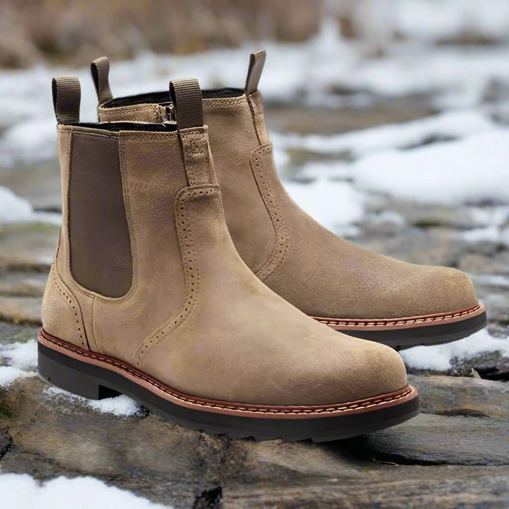 Bottes d'hiver pour hommes élégantes, isolées et robustes