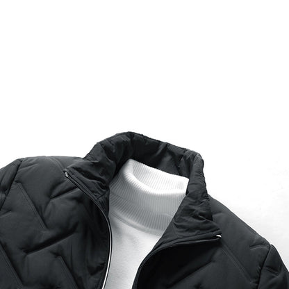 Veste matelassée homme – Coupe standard – Déperlante – Col montant – Poches zippées