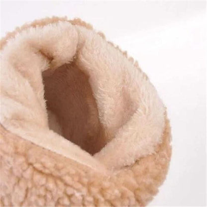Bottines Femme - Daim Élégant - Talon Large Stable - Doublure Chaude Fausse Fourrure