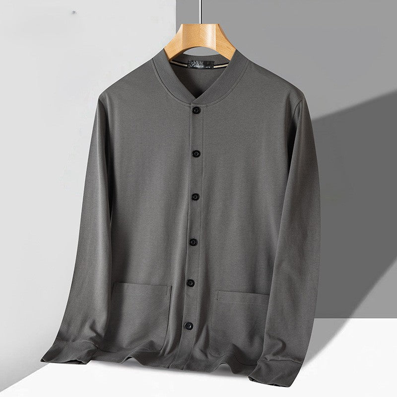 Cardigan homme – Coupe slim – Maille douce – Boutonnage frontal – Finitions côtelées