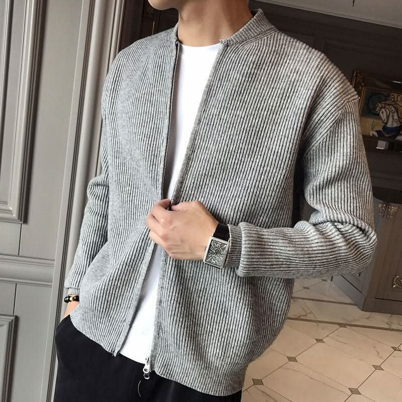 Cardigan Côtelé Confortable, Élégant et Polyvalent pour Hommes