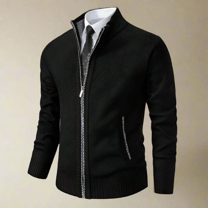 Cardigan Chic à Fermeture Éclair, Élégant et Pratique pour Hommes