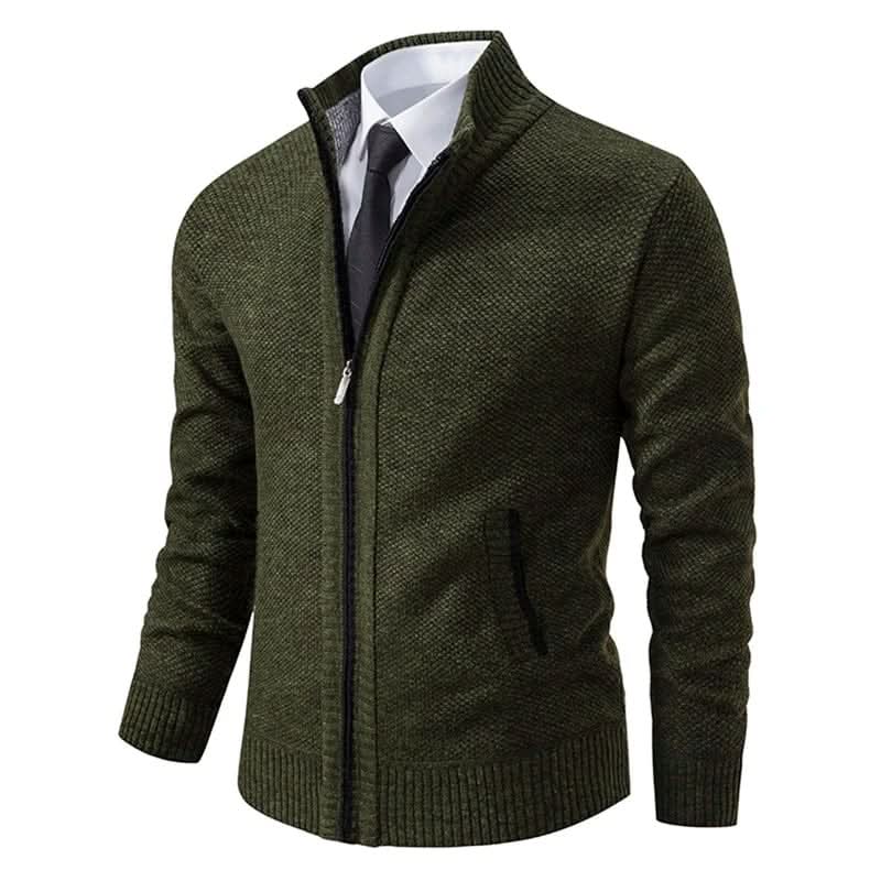 Cardigan Chic à Fermeture Éclair, Élégant et Pratique pour Hommes