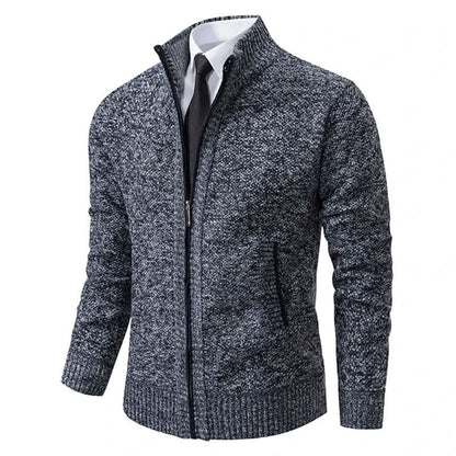 Cardigan Chic à Fermeture Éclair, Élégant et Pratique pour Hommes