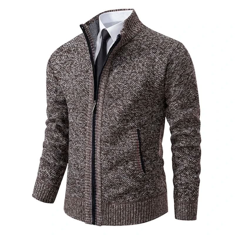 Cardigan Chic à Fermeture Éclair, Élégant et Pratique pour Hommes