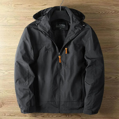 Veste homme randonnée – Imperméable respirante – Coupe droite – Capuche zippée