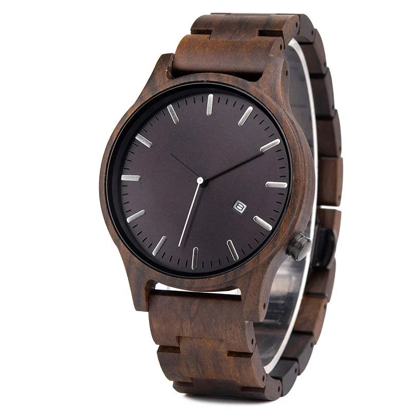 Arthur Montre Quartz En Bois | Élégante Montre Homme