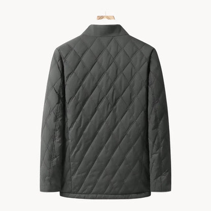 Homme Veste Matelassée - Tissu Tissé - Col Pointu - Longueur Hanches