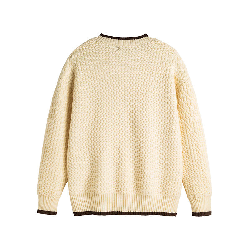 Thomas Pull Brodé | Confortable Pull