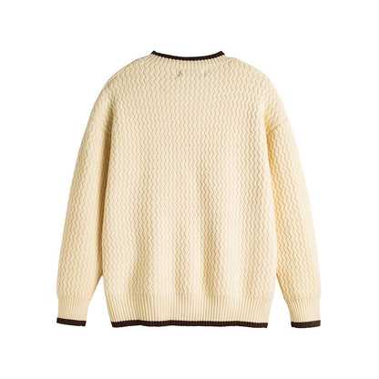 Thomas Pull Brodé | Confortable Pull