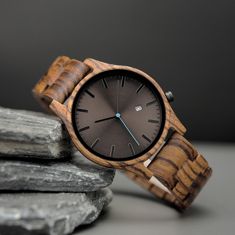 Arthur Montre Quartz En Bois | Élégante Montre Homme