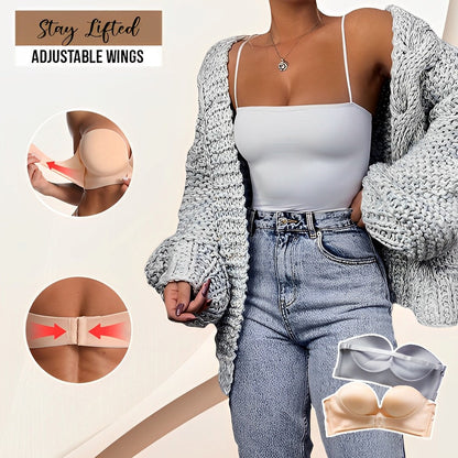 Soutien-gorge push-up femme – Sans bretelles – Sans coutures – Maintien invisible