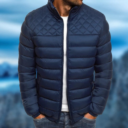 Veste matelassée homme – coupe regular – tissu déperlant – col montant zippé