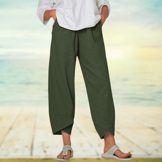 Mona - Pantalon en coton léger haut de gamme