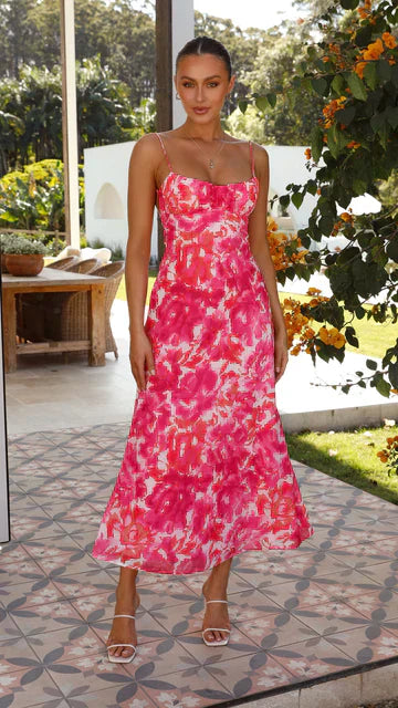 Robe Longue Femme - Sans Manches - Bretelles Fines - Style Élégant et Fluide