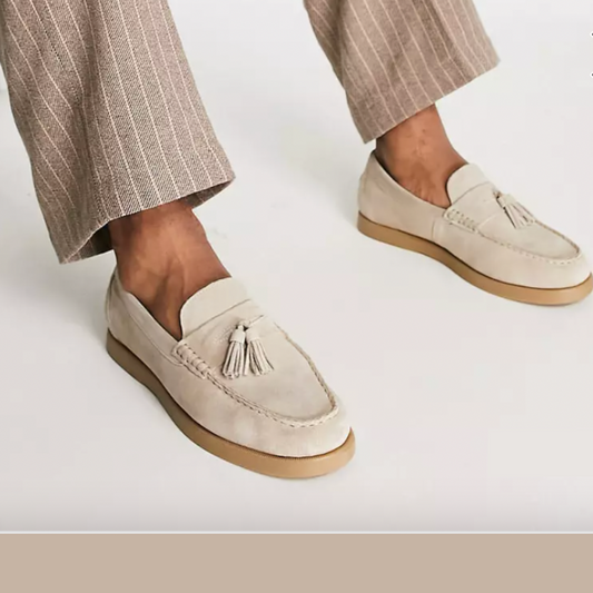 Mocassins homme – Forme ajustée – Détail à pampille – Style chic décontracté