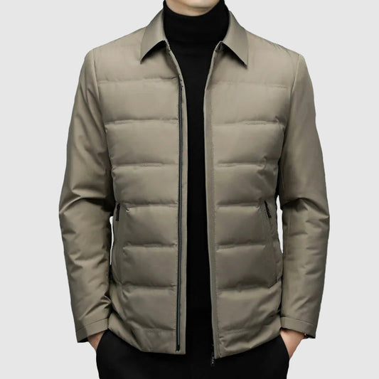 Veste matelassée homme – Coupe ajustée – Déperlante légère – Fermeture zippée