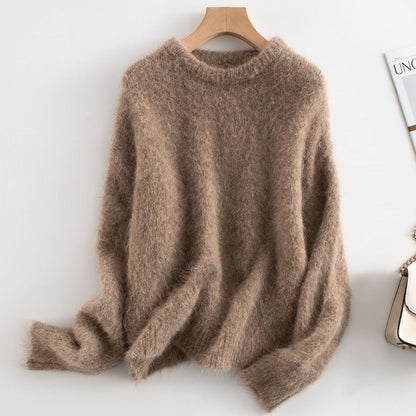 Sweatshirt Femme – Coupe Décontractée – Tissu Effet Laine Douce – Manches Longues