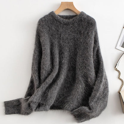Sweatshirt Femme – Coupe Décontractée – Tissu Effet Laine Douce – Manches Longues