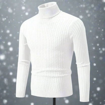 Pull à col roulé, élégant, confortable pour homme