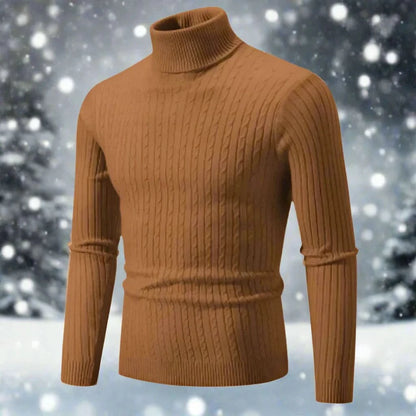 Pull à col roulé, élégant, confortable pour homme