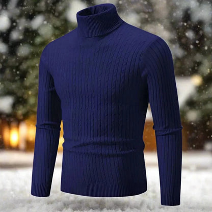 Pull à col roulé, élégant, confortable pour homme