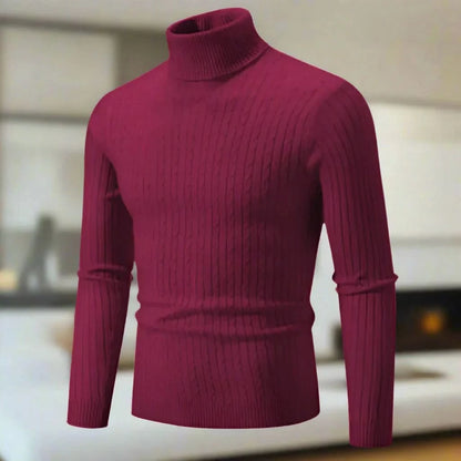 Pull à col roulé, élégant, confortable pour homme