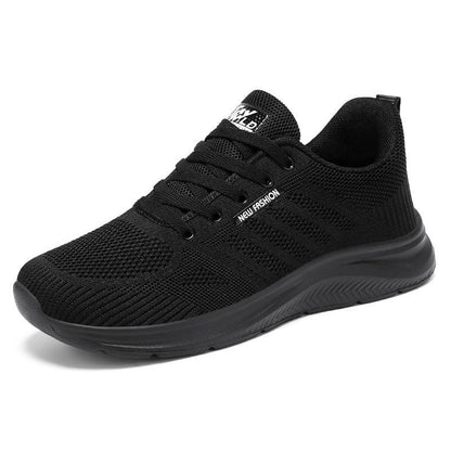 Chaussures de running femme – Maille respirante – Semelle amortissante – Basse à lacets
