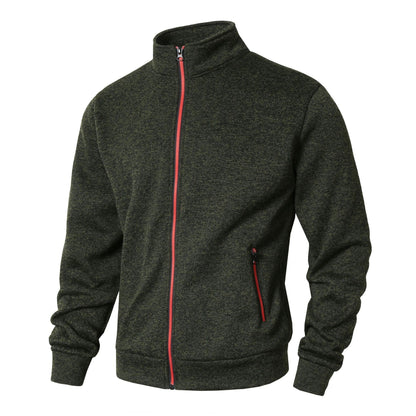 Veste zippée homme – Coupe régulière – Col montant – Poches zippées – Doublée polaire