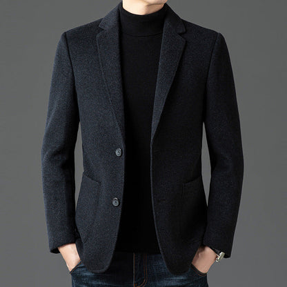 Blazer homme – Coupe cintrée – Laine – Revers cranté – Fermeture deux boutons