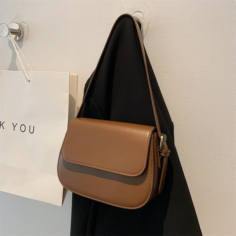 Sac à Bandoulière Classique Marron, Élégant, Pratique et Intemporel pour Femme