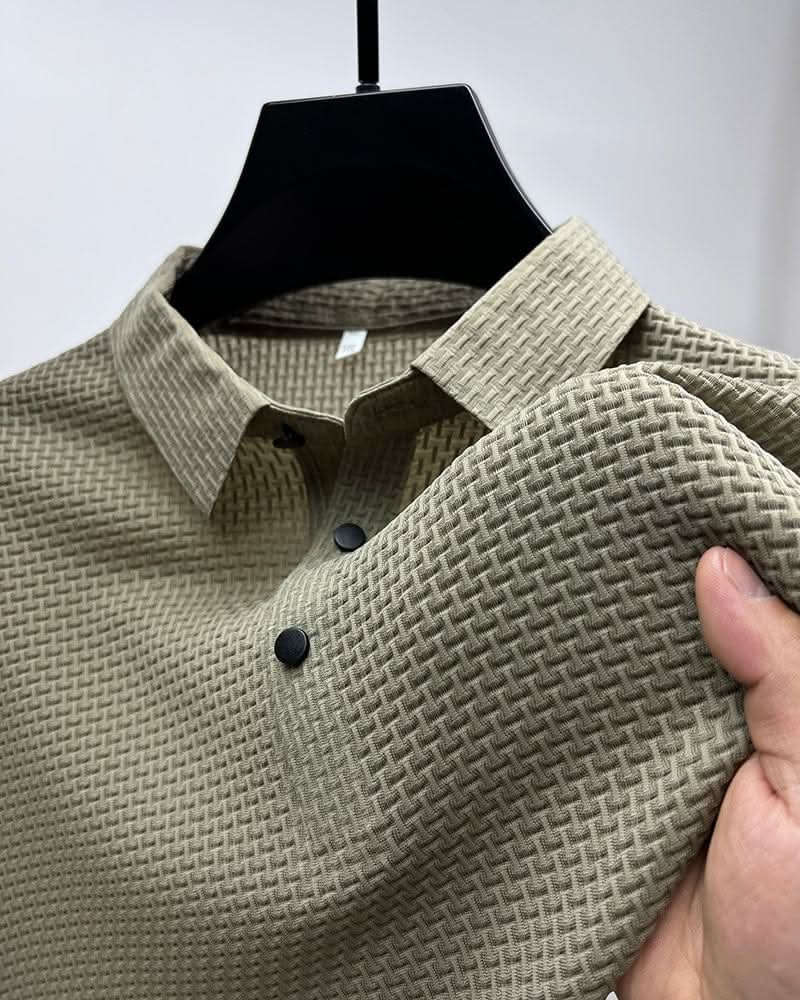 Polo en mesh moderne, confortable et léger pour homme