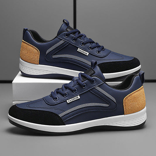 Baskets homme – Coupe athlétique – Fermeture à lacets – Finitions texturées élégantes