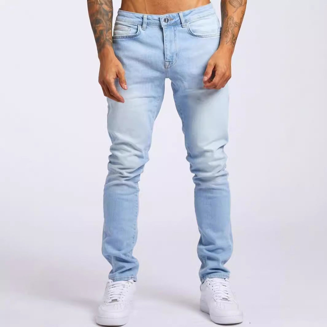 Jean slim homme – Coupe près du corps – Denim classique – Style décontracté quotidien