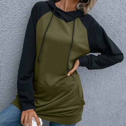 Sweat à capuche femme – Coupe décontractée – Manches longues – Maille douce respirante
