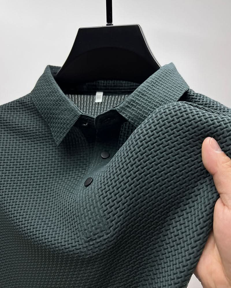 Polo en mesh moderne, confortable et léger pour homme