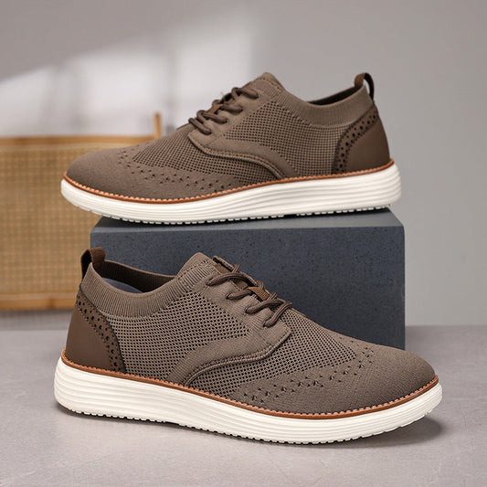 Chaussures habillées homme – Maille respirante – Lacets – Semelle confort – Style décontracté