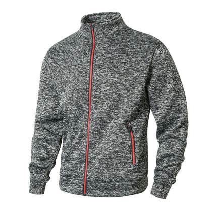 Veste zippée homme – Coupe régulière – Col montant – Poches zippées – Doublée polaire