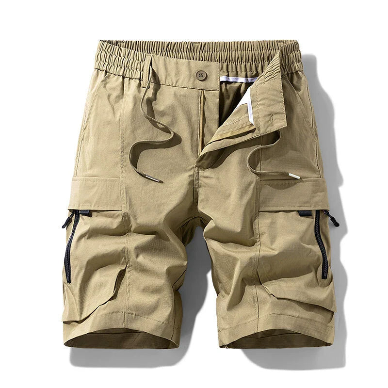 Homme Short - Tissu Tissé - Coupe Décontractée - Longueur Genou - Ceinture Élastique